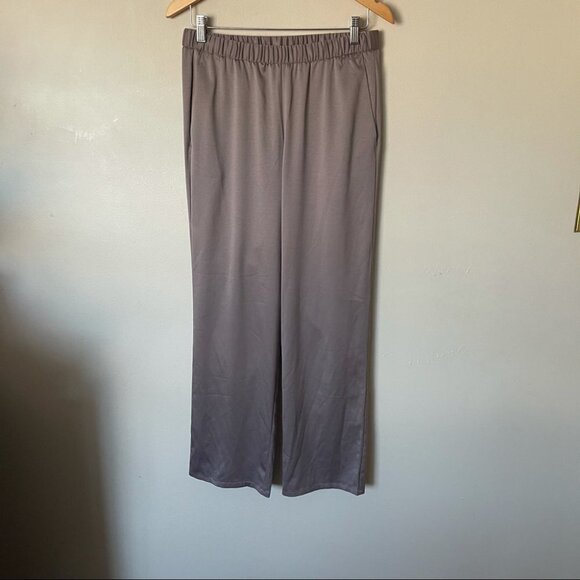 Eileen Fisher Pull-On Straight Leg Polyester Pant - Picture 3 of 5